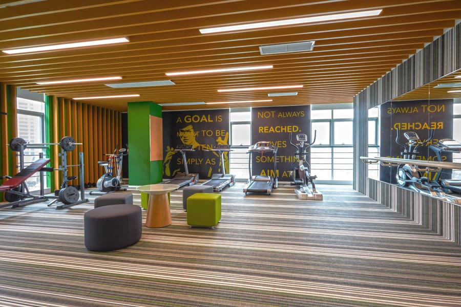 Firms are incorporating design and functional elements that address health and wellbeing at the workplace